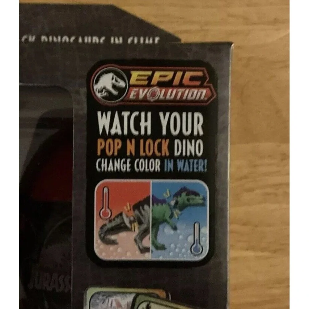 Jurassic World Captive Color Change 3‎ Pack Dinosaurs In Slime, Epic Evolution